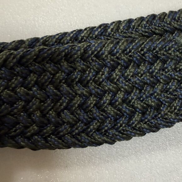 Men's REI Woven Web Belt Double D Ring Blue Green Herringbone size L/XL 47" - Picture 8 of 13